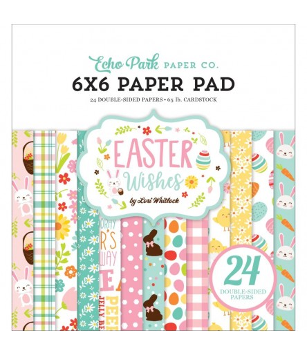 Scrapbooking Papier Easter Wishes, 15x15cm - Echo Park