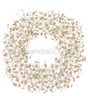 Scrapbooking Papier Waldbeeren Kranz - Alexandra Renke