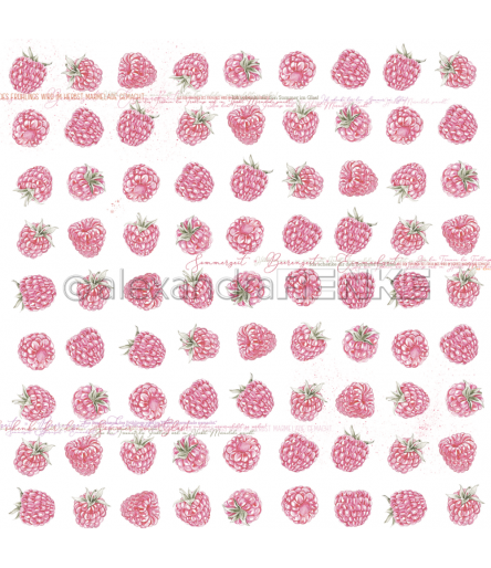Scrapbooking Papier Himbeeren - Alexandra Renke