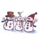 3 Schneemänner Stempel