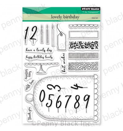 Clear Stamps Lovly Birthday - Penny Black