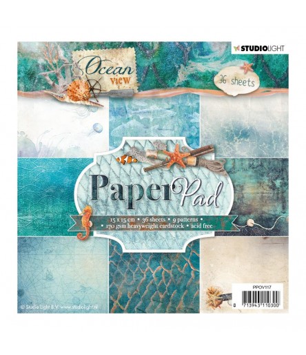 Scrapbooking Papier Ocean View 6" x 6" - Studio Light