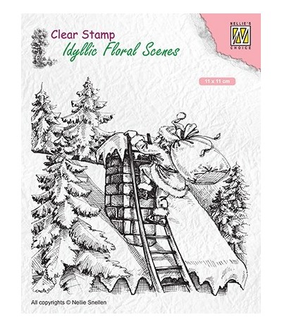 Clear Stamp Santa Claus at work - Nellie Snellen