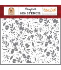 Stencil Schablone Autum Floral - Echo Park