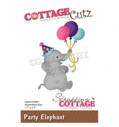Stanzschablone Party Elephant - Cottage Cutz