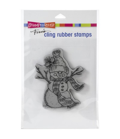 Cling Stempel Snowman Scarf - Stampendous