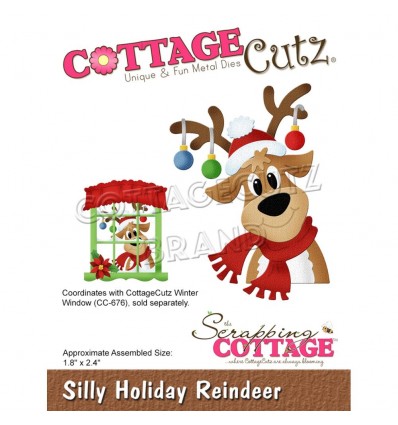 Stanzschablone Silly Holiday Reindeer - Cottage Cutz