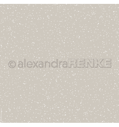 Scrapbooking Papier Schneeflocke Grau- Alexandra Renke