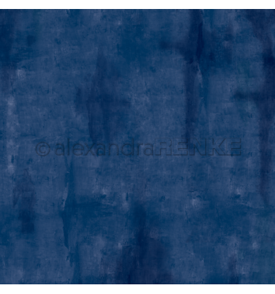 Scrapbooking Papier Herbst wildes Blau - Alexandra Renke