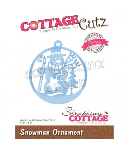 Stanzschablone Snowman Ornament - Cottage Cutz