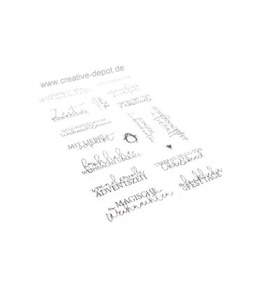 Clear Stamps Geschwungene Grüsse - XMAS -Klassisch - Creative Depot