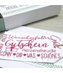 Clear Stamps Wortwolke Gutschein - Creative Depot