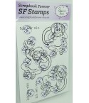 Clear Stamps Die 3 Affen - Scrapbook Forever