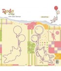 Clear Stamp & Stanzschablonen Set Balloon flieght - Nellie's Choice