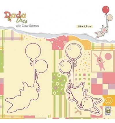 Clear Stamp & Stanzschablonen Set Balloon flieght - Nellie's Choice