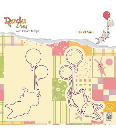 Clear Stamp & Stanzschablonen Set Balloon flieght - Nellie's Choice
