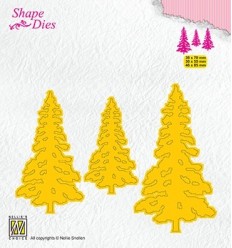 Stanzschablonen 3 Pinetrees - Nellies Choice