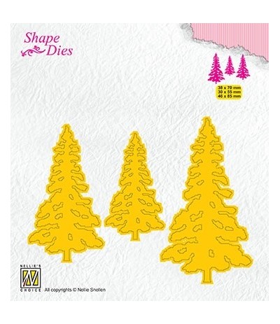 Stanzschablonen 3 Pinetrees - Nellies Choice