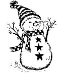 Schneemann Stempel