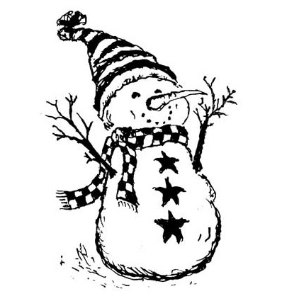 Schneemann Stempel