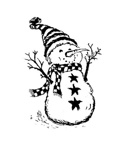 Schneemann Stempel