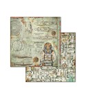Scrapbooking Papier Mechanical Sea World, 8" - Stamperia