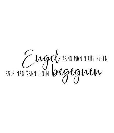 Engel kann man begegnen Stempel