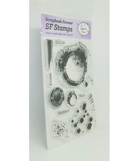 Clear Stamps Grunge Kleckse - Scrapbook Forever