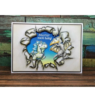 Clear Stamps Hintergrund Papierloch - Scrapbook Forever