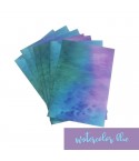 Vinylfolie Watercolor blau, A4 - Plottermarie