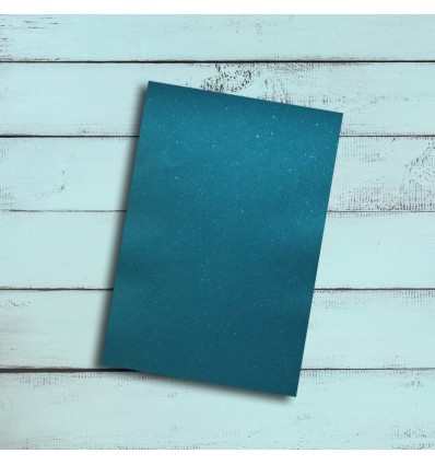 Vinylfolie leicht glitzernd petrol, A4 - Plottermarie