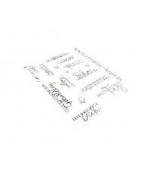 Clear Stamp Set Geschwungene Grüsse Klassisch II - Creative Depot