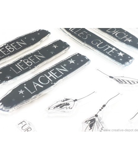 Clear Stamp Set "Grüsse Banner" - Creative Depot