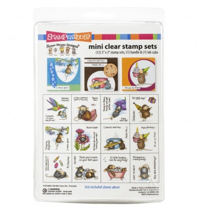 Clear Stamp House Mouse Mini Set Everyday - Stampendous