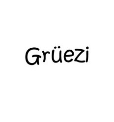 Grüezi Holzstempel