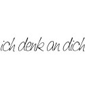ich denk an dich Stempel