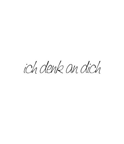 ich denk an dich Holzstempel