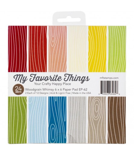 Scrapbooking Papier Woodgrain Whimsy, 6x6" - My Favorite Things
