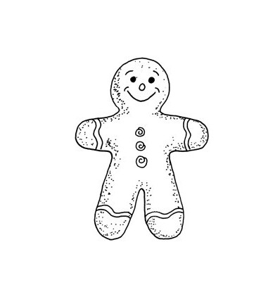 Lebkuchenmann Stempel Gingerbread