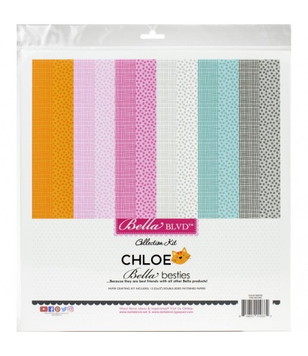 Scrapbooking Papier Chloe, 12" - Bella BLVD
