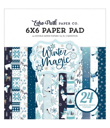 Scrapbooking Papier Winter Magic, 6x6" - Echo Park