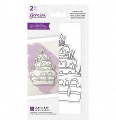Clear Stamp &amp; Stanzschablone Set Birthday Cake - Crafters Companion