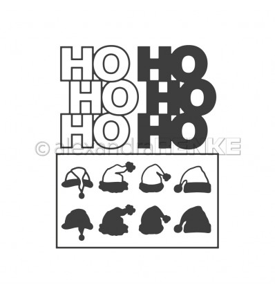 Stanzschablone Ho Ho Ho - Alexandra Renke